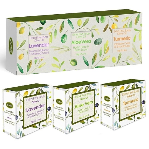 

KALLISTON Подарочный набор Мыла Extra Fine Экстрамягкое Греческое 390, Подарочный набор Мыла Extra Fine Экстрамягкое Греческое