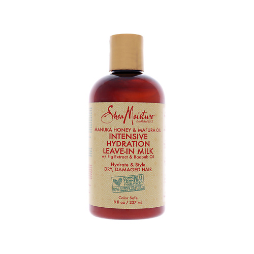 

SHEA MOISTURE Молочко для волос несмываемое Manuka Honey and Mafura Oil Intensive Hydration Leave-In Milk 237, Молочко для волос несмываемое Manuka Honey and Mafura Oil Intensive Hydration Leave-In Milk