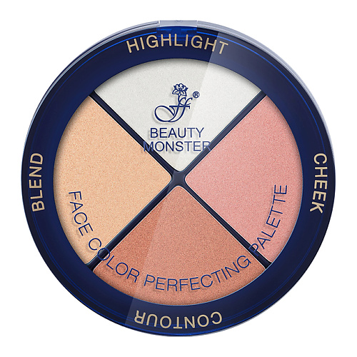 

FFLEUR Тени для век 4в1, Тени для век 4в1