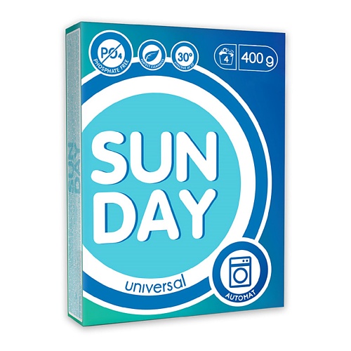 

SUNDAY Стиральный порошок универсальный Автомат 400, Стиральный порошок универсальный Автомат