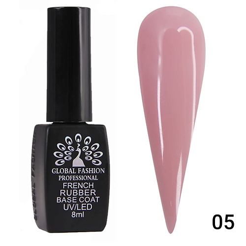 Каучуковая камуфлирующая френч база для гель-лака Rubber French Base Coat