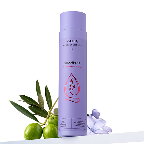 

ZALLA Шампунь для волос "Гладкость и сияние" 300, Шампунь для волос "Гладкость и сияние"