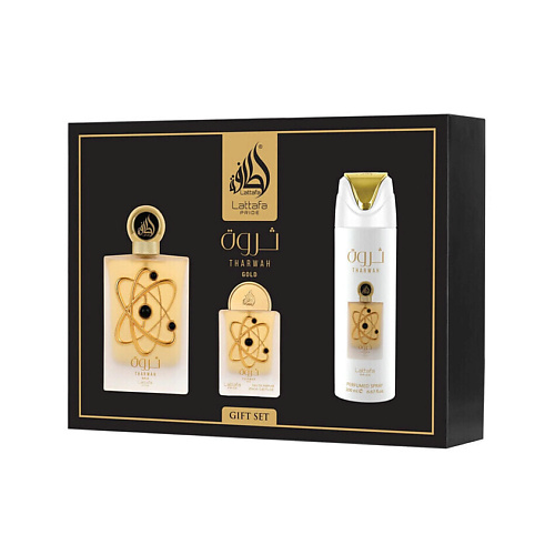 

LATTAFA Набор Tharwah Gold: Парфюмерная вода + Дезодорант, Набор Tharwah Gold: Парфюмерная вода + Дезодорант