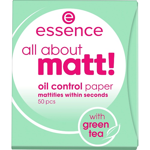 

ESSENCE Матирующие салфетки all about matt! oil control paper 1, Матирующие салфетки all about matt! oil control paper