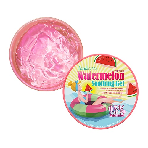 

LOOK AT ME Гель увлажняющий Арбуз Watermelon Soothing Gel 300, Гель увлажняющий Арбуз Watermelon Soothing Gel