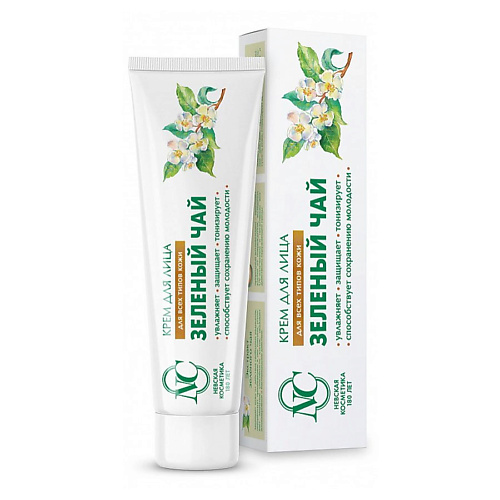 

НЕВСКАЯ КОСМЕТИКА Крем для лица "Зелёный чай" 40, Крем для лица "Зелёный чай"