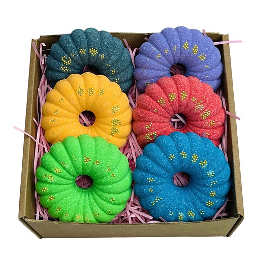 

LALATULA Бомбочки для ванн мини-набор зефирных пончиков с шиммером, Бомбочки для ванн мини-набор зефирных пончиков с шиммером