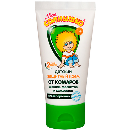 

МОЁ СОЛНЫШКО Крем от комаров детский защитный 50, Крем от комаров детский защитный