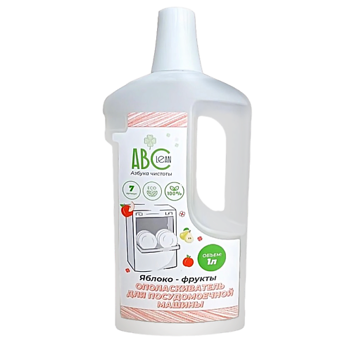 

ABCLEAN Ополаскиватель для посудомоечной машины Яблоко-фрукты 1000, Ополаскиватель для посудомоечной машины Яблоко-фрукты