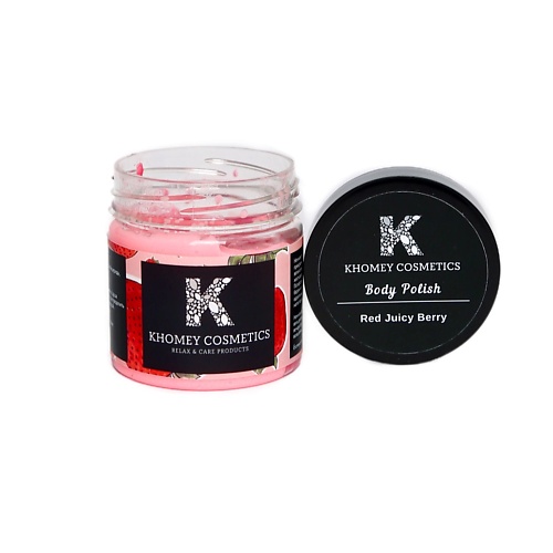 

KHOMEY COSMETICS Соляная Скраб-Полироль для тела Red Juicy Berry, свежая клубника 180, Соляная Скраб-Полироль для тела Red Juicy Berry, свежая клубника