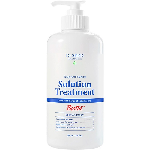 

DR. SEED Бальзам-ополаскиватель для волос и кожи головы с ароматом весенней сказки Scalp Anti-Hairloss Solution Treatment Spring Fairy 500, Бальзам-ополаскиватель для волос и кожи головы с ароматом весенней сказки Scalp Anti-Hairloss Solution Treatment Sp