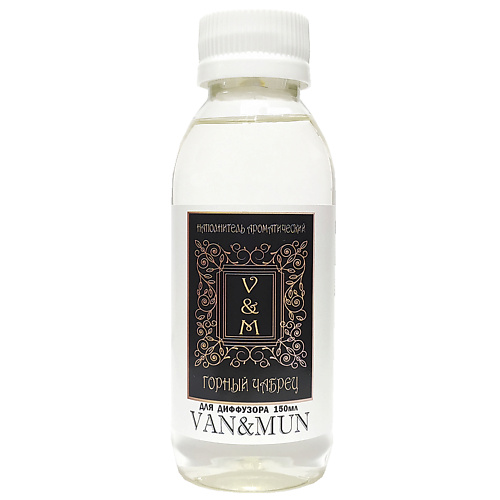 

VAN&MUN Наполнитель для ароматического диффузора Горный чабрец 100, Наполнитель для ароматического диффузора Горный чабрец