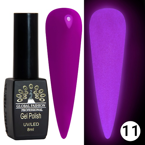 

GLOBAL FASHION Гель лак Luminous светящийся в темноте, 01, Гель лак Luminous светящийся в темноте, 01