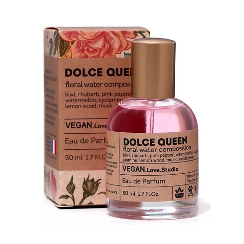 

VEGAN.LOVE.STUDIO Парфюмерная вода женская Dolce Queen арбуз ревень цикламен 50, Парфюмерная вода женская Dolce Queen арбуз ревень цикламен