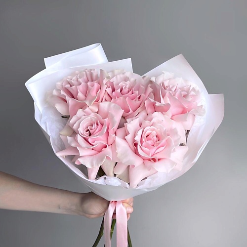 МНОГО ЦВЕТОВ ЦВЕТОЧНЫЙ МАГАЗИН Монобукет из французских роз