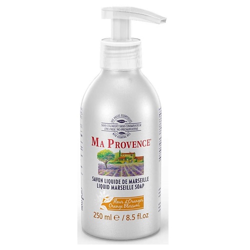 

MA PROVENCE Жидкое мыло Марсельское цветок Апельсина 250, Жидкое мыло Марсельское цветок Апельсина
