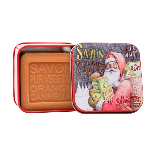 

LA SAVONNERIE DE NYONS Мыло с корицей и апельсином Дед Мороз 100, Мыло с корицей и апельсином Дед Мороз