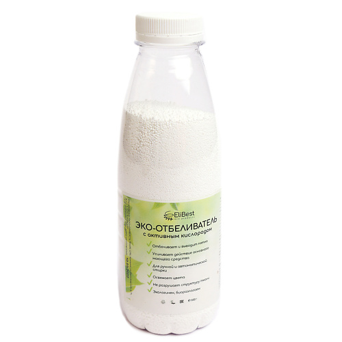

ELIBEST Средство для стирки эко-отбеливатель с активным кислородом на основе перкарбоната натрия 600, Средство для стирки эко-отбеливатель с активным кислородом на основе перкарбоната натрия