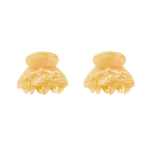 Набор заколок для волос ASSORO Набор крабов для волос 2 шт  Лимонный щербет