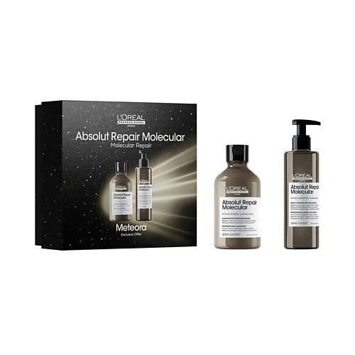 

L'OREAL PROFESSIONNEL Набор Absolute Repair Molecular: шампунь + крем сыворотка, Набор Absolute Repair Molecular: шампунь + крем сыворотка