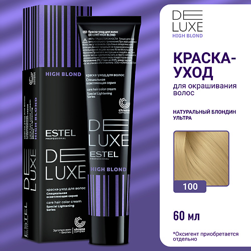 

ESTEL PROFESSIONAL Краска-уход для волос DE LUXE HIGH BLOND 60, Краска-уход для волос DE LUXE HIGH BLOND