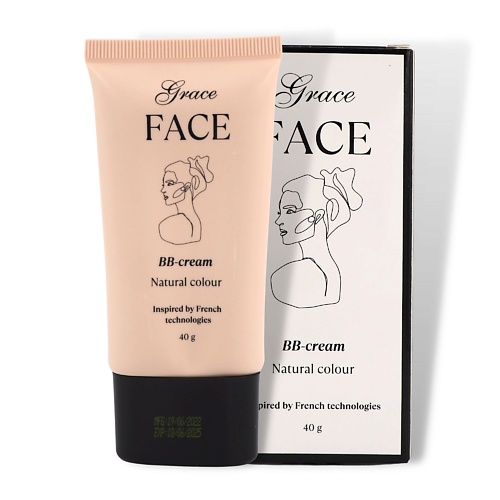 

GRACE FACE Тональный увлажняющий BB крем для лица с легким сияющим финишем 40, Тональный увлажняющий BB крем для лица с легким сияющим финишем