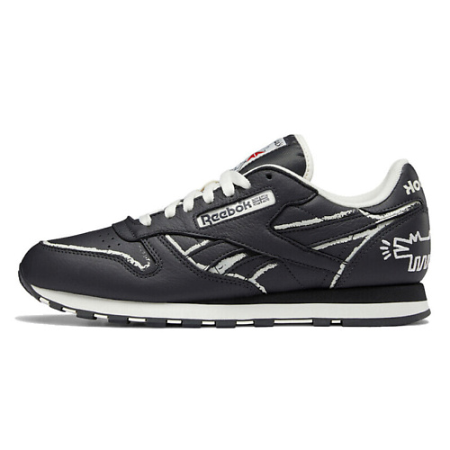 

REEBOK Кроссовки Reebok Classic Leather Keith Haring Pure Grey Chalkboard Dog, Кроссовки Reebok Classic Leather Keith Haring Pure Grey Chalkboard Dog