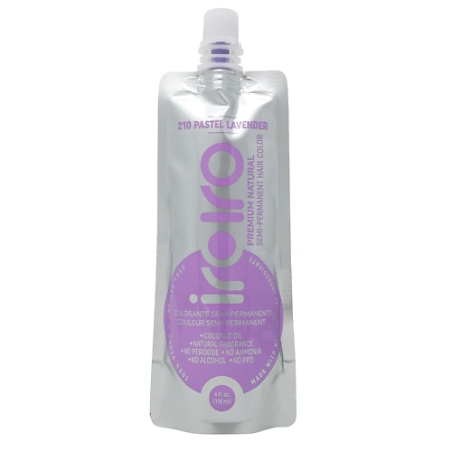 

IROIRO Семи-перманентный краситель для волос 210 LAVENDER Лавандовый 118, Семи-перманентный краситель для волос 210 LAVENDER Лавандовый
