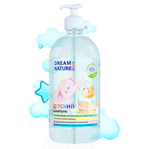 

ТЫСЯЧА ОЗЁР Шампунь детский "Алоэ вера и белый чай", с натуральными экстрактами и Д-пантенолом 1000, Шампунь детский "Алоэ вера и белый чай", с натуральными экстрактами и Д-пантенолом