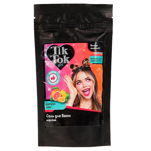 

TIK TOK GIRL Ароматизированная соль для ванн цитрус МИКС 230, Ароматизированная соль для ванн цитрус МИКС