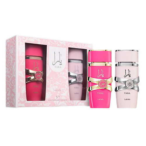 

LATTAFA Набор 5th Anniversary Edition: Парфюмерная вода Yara + Yara Candy, Набор 5th Anniversary Edition: Парфюмерная вода Yara + Yara Candy