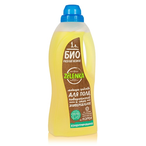 

ZELENKA Средство для пола, поверхностей и стен Универсальное БИОРАЗЛАГАЕМОЕ 1000, Средство для пола, поверхностей и стен Универсальное БИОРАЗЛАГАЕМОЕ