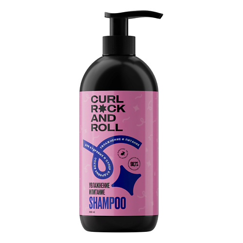 

CURL ROCK AND ROLL Шампунь для кудрявых и супер-кудрявых волос "Увлажнение и питание" 500, Шампунь для кудрявых и супер-кудрявых волос "Увлажнение и питание"