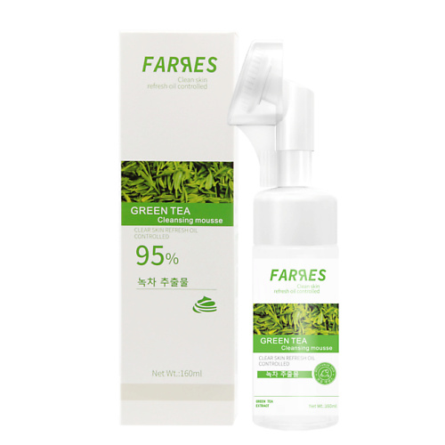 

FARRES Пенка очищающая с экстрактом зелёного чая 160, Пенка очищающая с экстрактом зелёного чая