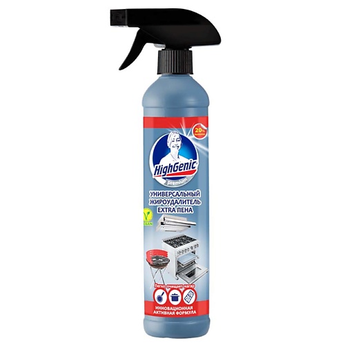 

HIGHGENIC Универсальный жироудалитель Extra пена 500, Универсальный жироудалитель Extra пена