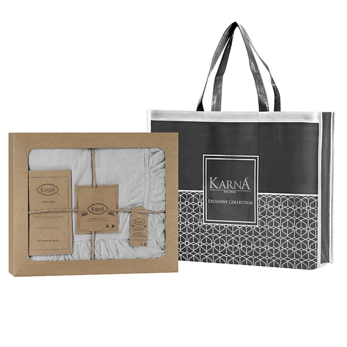 

KARNA Постельное белье STONEWASH евро с оборкой, Постельное белье STONEWASH евро с оборкой