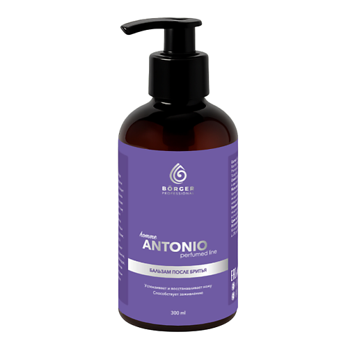 

BORGER Успокаивающий бальзам после бритья для чувствительной кожи, парфюмированный, ANTONIO 300, Успокаивающий бальзам после бритья для чувствительной кожи, парфюмированный, ANTONIO