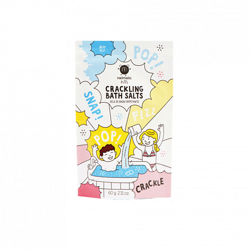 

NAILMATIC Соль-шипучка для ванны голубая 60, Соль-шипучка для ванны голубая