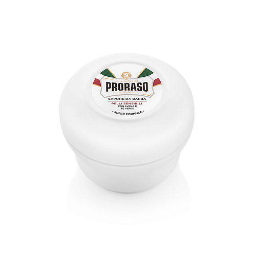 

PRORASO Мыло для бритья для чувствительной кожи с зеленым чаем и овсом, Мыло для бритья для чувствительной кожи с зеленым чаем и овсом