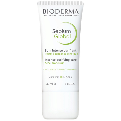 

BIODERMA Крем для жирной и проблемной кожи, склонной к акне Sebium Global 30, Крем для жирной и проблемной кожи, склонной к акне Sebium Global