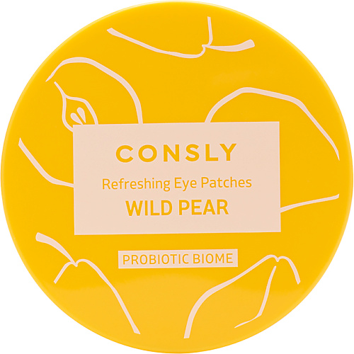

CONSLY Патчи для мгновенного сияния и свежести кожи вокруг глаз с пробиотиками и экстрактом дикой груши Refreshing Eye Patches Wild Pear Probiotic Biome, Патчи для мгновенного сияния и свежести кожи вокруг глаз с пробиотиками и экстрактом дикой груши Refr