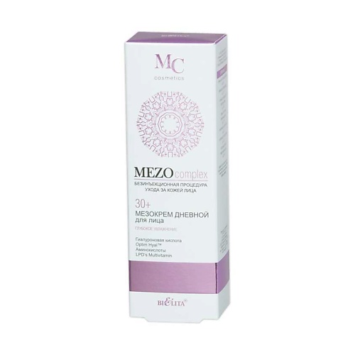 

БЕЛИТА Мезокрем дневной для лица 30+ Глубокое увлажнение MEZOcomplex 50, Мезокрем дневной для лица 30+ Глубокое увлажнение MEZOcomplex