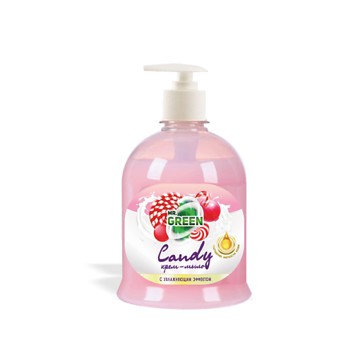 

MR.GREEN Крем-мыло увлажняющее Вишневый леденец 500, Крем-мыло увлажняющее Вишневый леденец