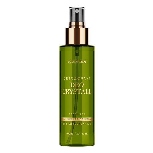 

COSMETIME Дезодорант - спрей женский минеральный, Зеленый чай 100, Дезодорант - спрей женский минеральный, Зеленый чай