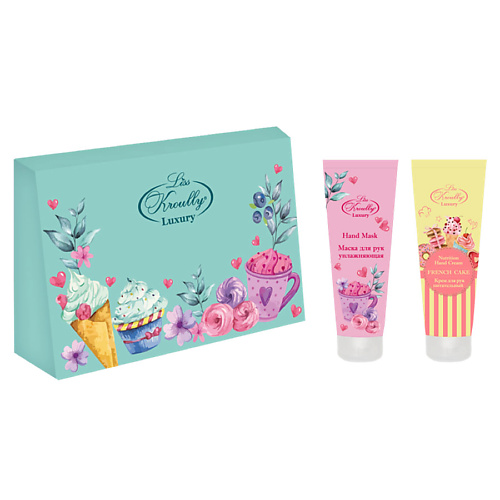 

LISS KROULLY Подарочный набор Маска для рук Увлажняющая + Крем для рук, Подарочный набор Маска для рук Увлажняющая + Крем для рук