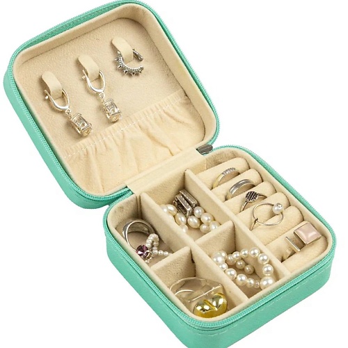 

SMART IMAGE Органайзер для украшений бирюзовый мини, Органайзер для украшений бирюзовый мини