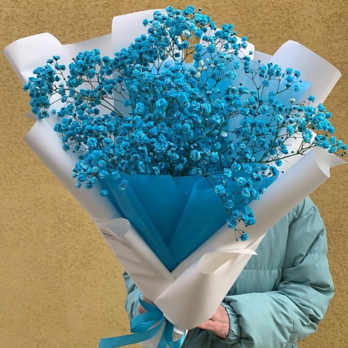 

FLEUR DE FEE ЦВЕТОЧНАЯ ФЕЯ Букет из гипсофилы голубой 5 веток, Букет из гипсофилы голубой 5 веток