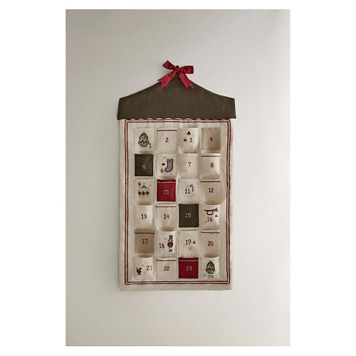 

ZARA HOME Настенный адвент-календарь Embroidered Christmas Advent Calendar, Настенный адвент-календарь Embroidered Christmas Advent Calendar