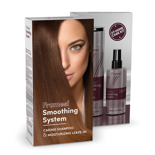 

FRAMESI Спрей smoothing system moisturizing leave-in + Шампунь smoothing system caring shampoo, Спрей smoothing system moisturizing leave-in + Шампунь smoothing system caring shampoo