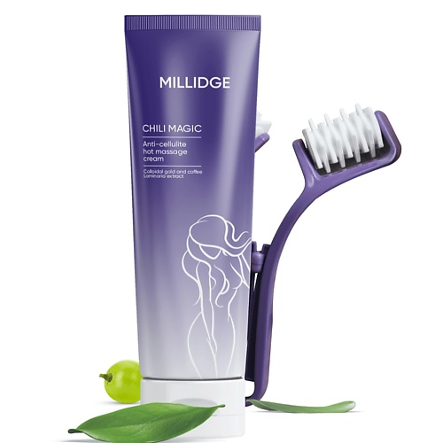 

MILLIDGE Антицеллюлитный разогревающий крем-обертывание + ролик 200, Антицеллюлитный разогревающий крем-обертывание + ролик